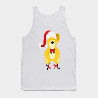 Cute Santa Bear Tank Top